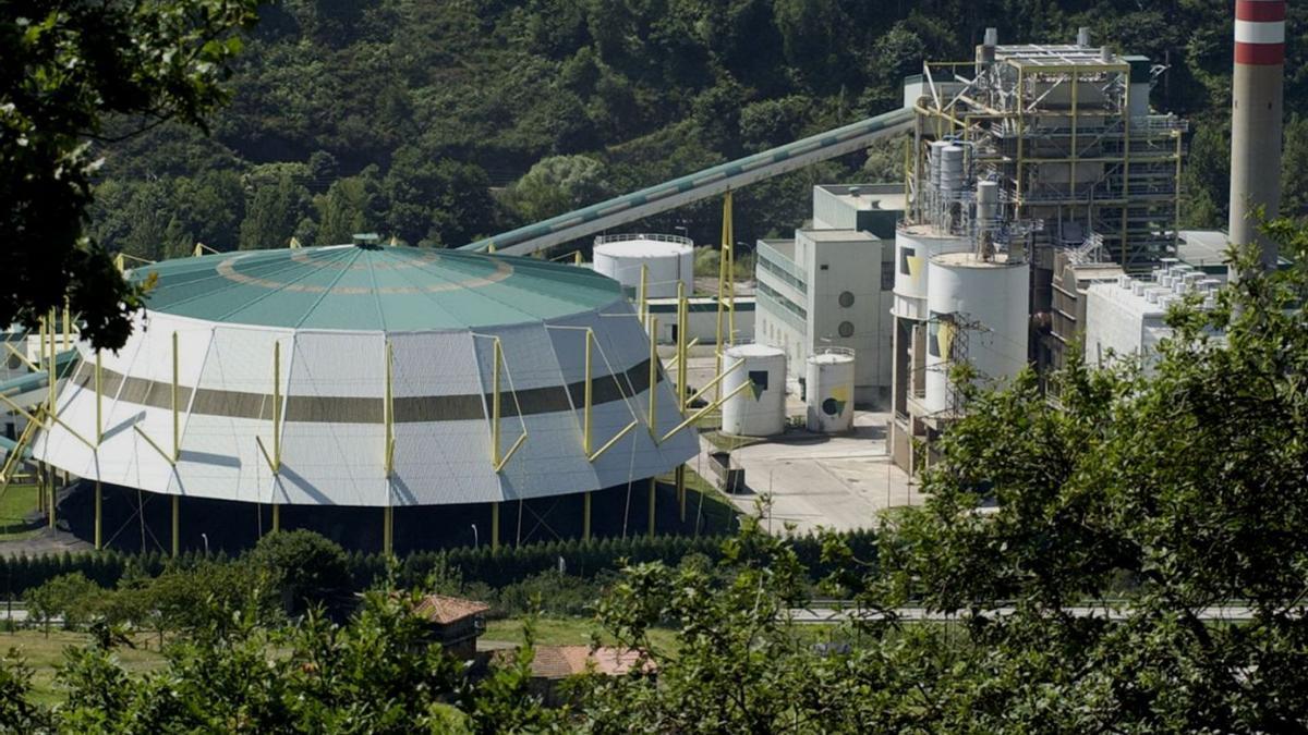 La central térmica de La Pereda, en Mieres.