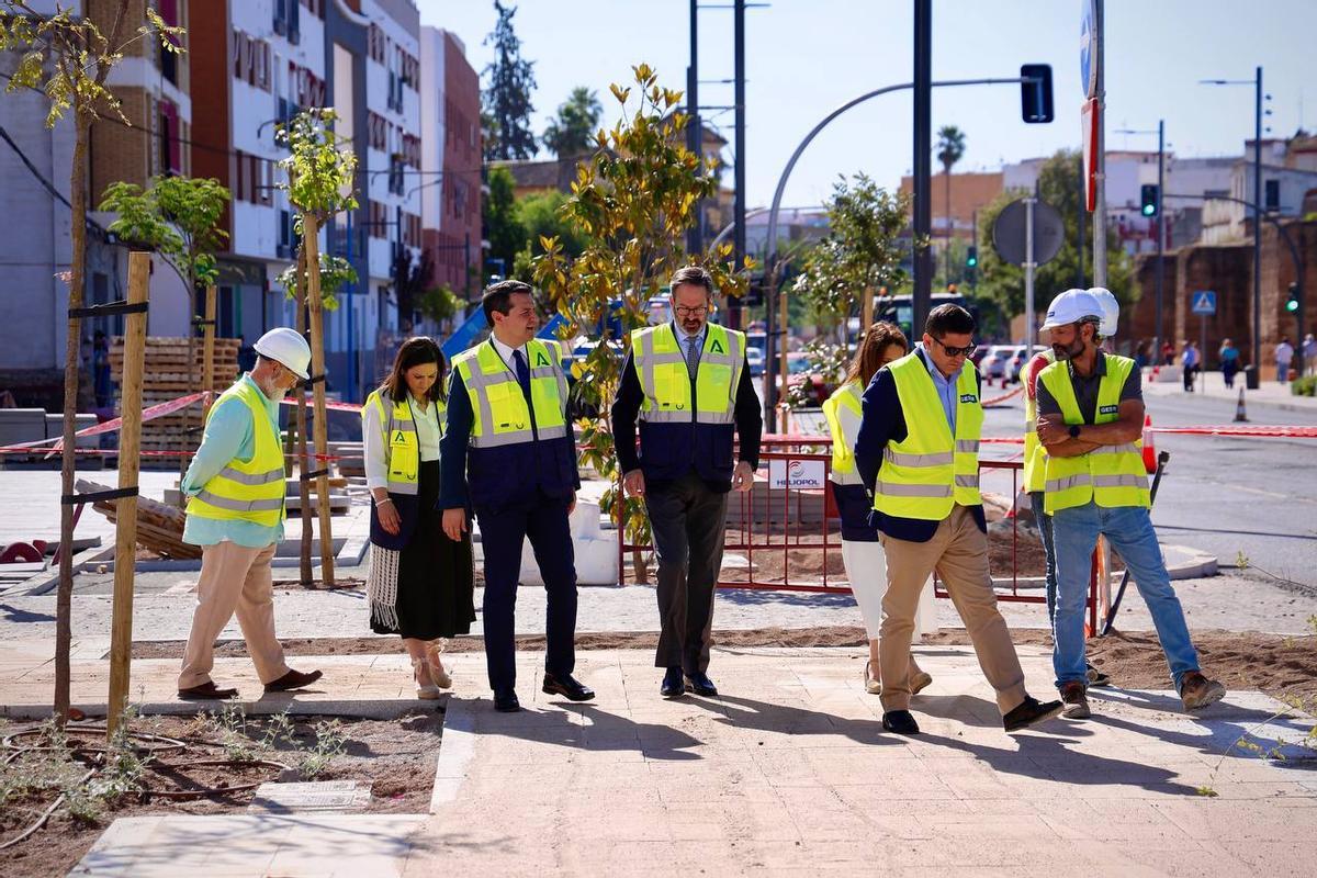 Visita de rerpesentantes institucionales a la obra del Marrubial.