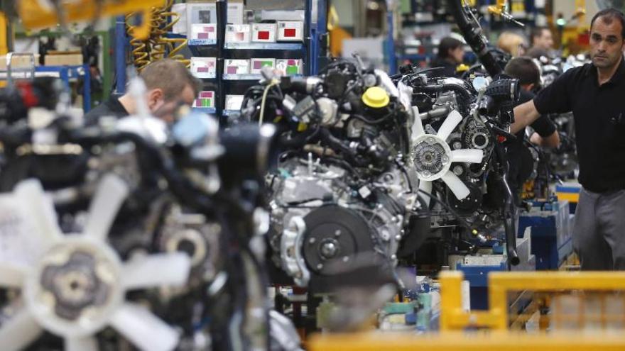 Un trabajador de Nissan en Barcelona.