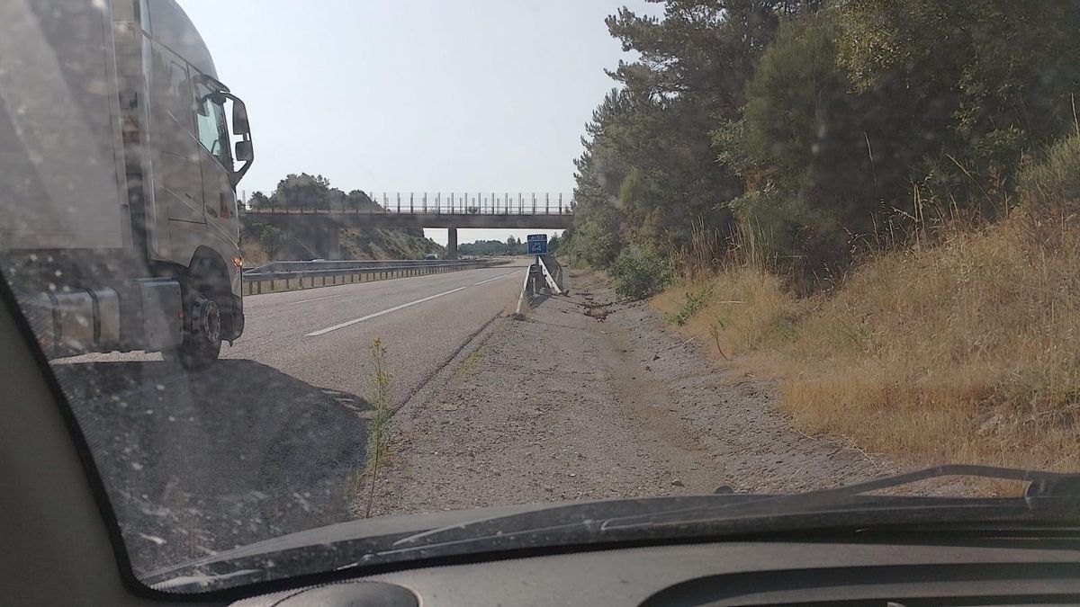 El lugar donde de produjo el accidente esta mañana