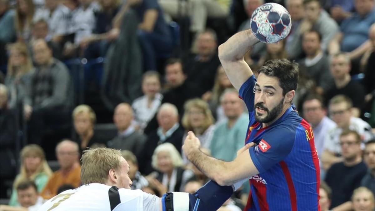 Raúl Entrerríos durante el partido ante el Kiel que acabó en empate