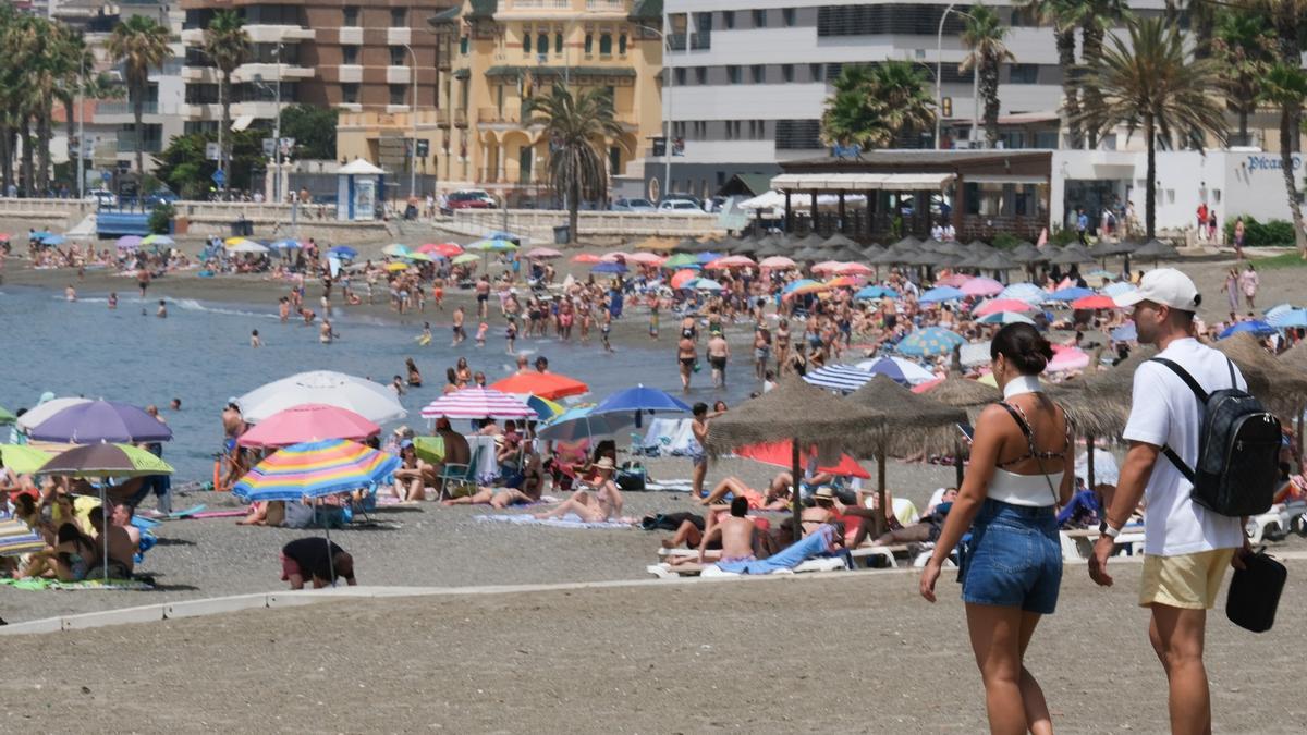 Una imagen de una playa de Málaga, la pasada semana.