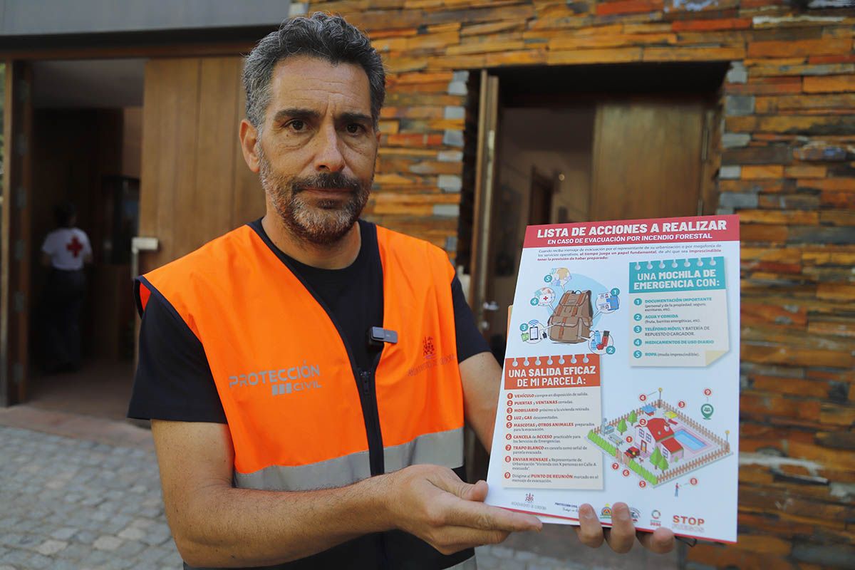 Simulacro de incendio en Trassierra