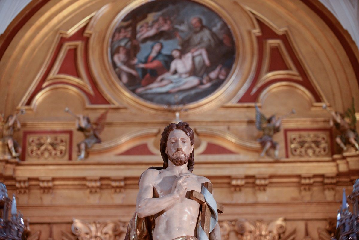 Domingo de Resurrección en la iglesia de San Julián, sede de la Agrupación de Cofradías