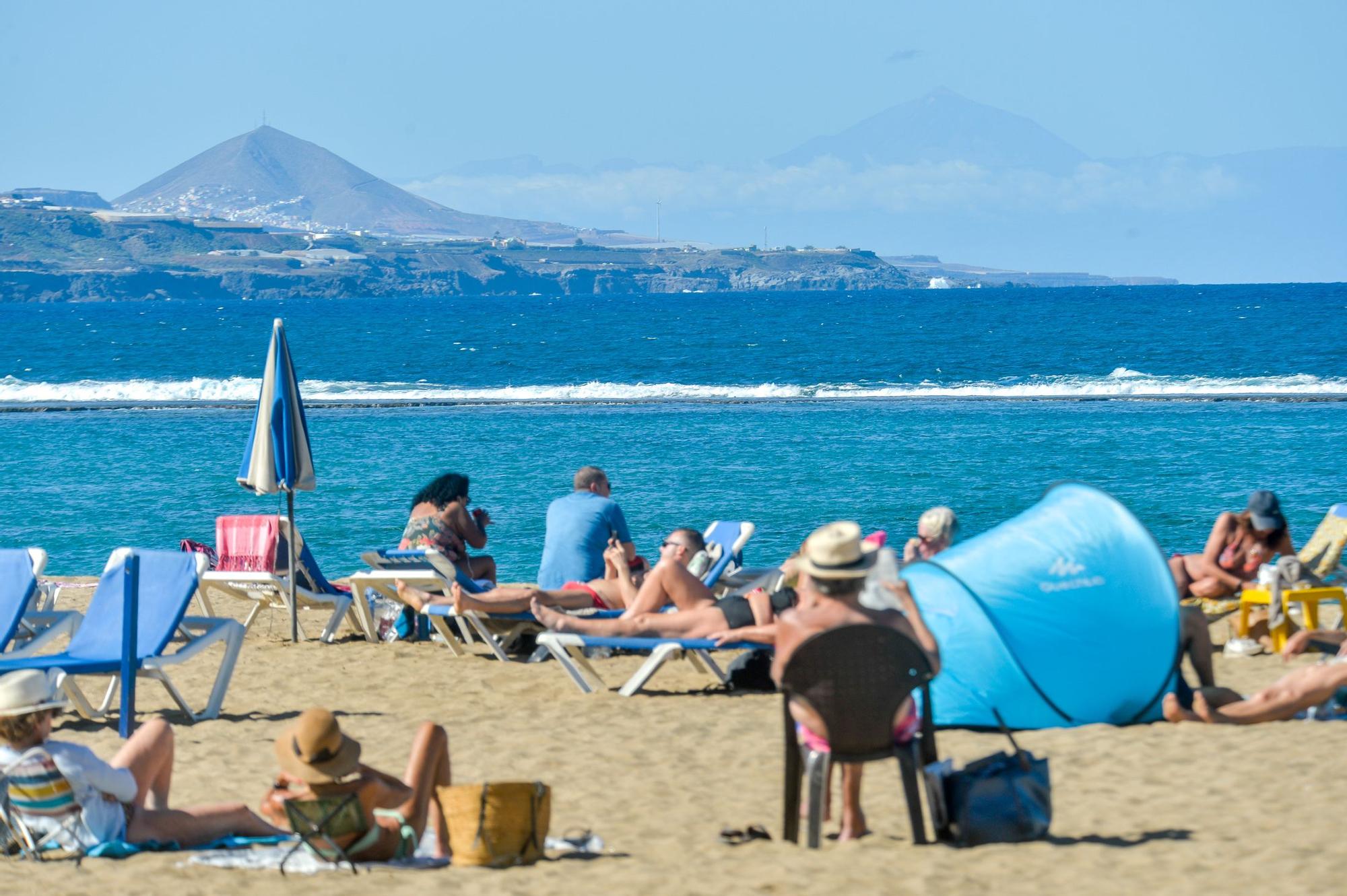 Tiempo en la playa de Las Canteras (1/12/2022)