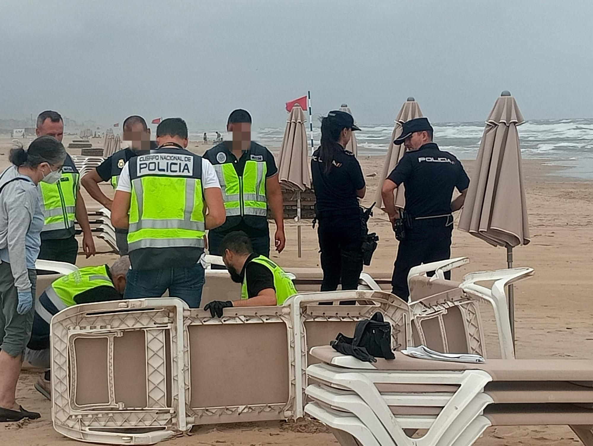 Encuentran una pierna humana y una cadera en una playa de Valencia