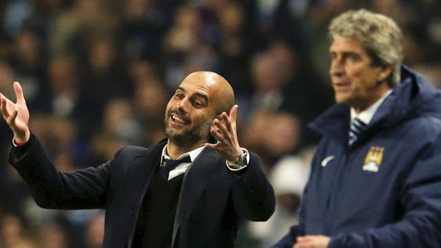 Guardiola llega al City a sustituir a Pellegrini.