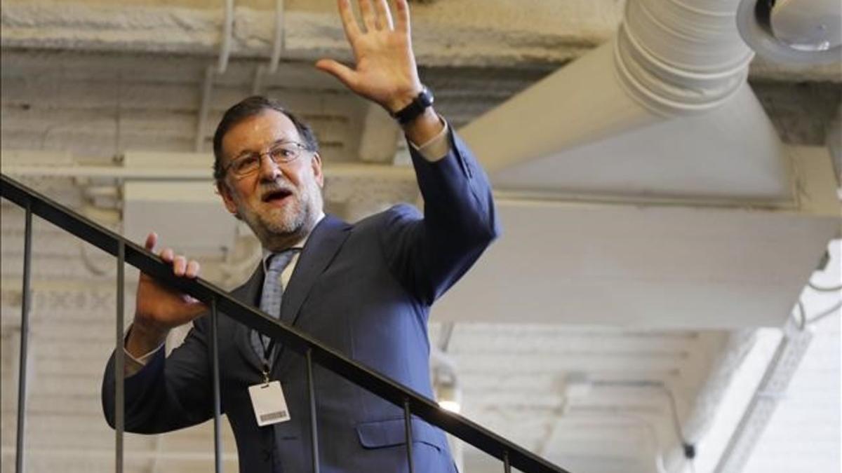 El presidente del Gobierno, Mariano Rajoy, en un acto oficial en Madrid, el pasado 8 de marzo.