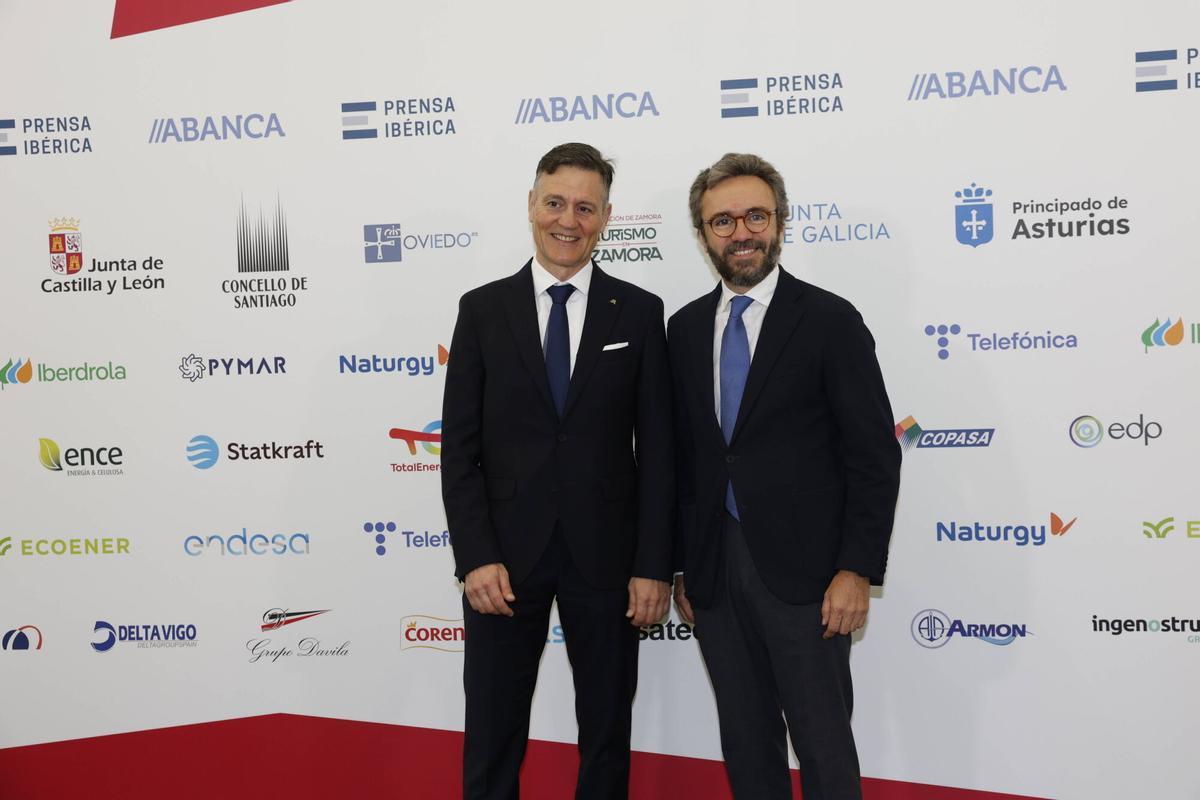 Aitor Moll, consejero delegado de Prensa Ibérica, y José María Benavent, presidente institucional de Nueva Pescanova.