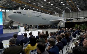Acto de entrega de un Airbus A330 MRTT al Ejercito del Aire y del Espacio.