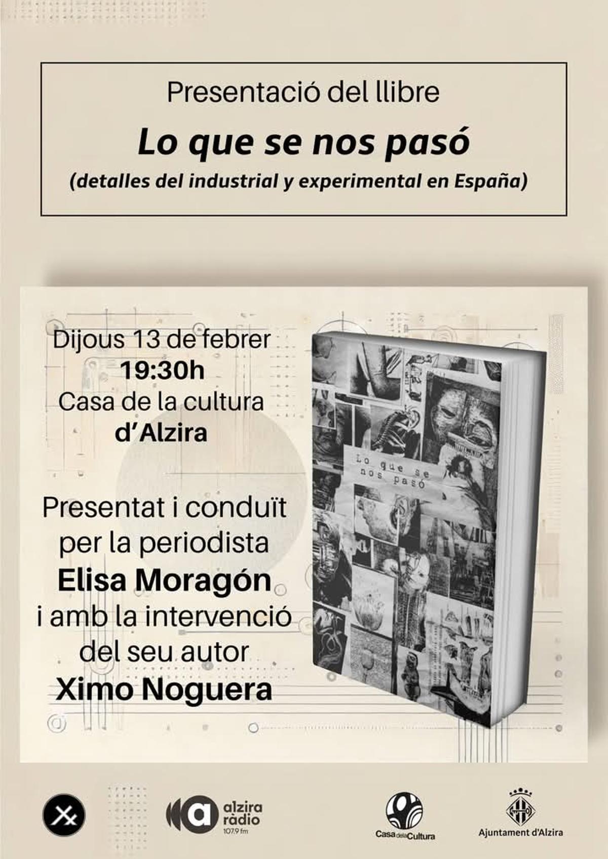 Cartell de la presentació del llibre.