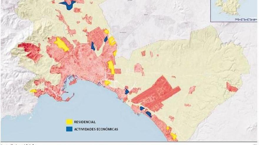 Las 238,12 hectáreas urbanizables que se mantienen