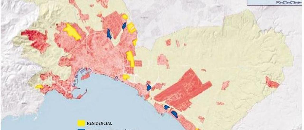 Las 238,12 hectáreas urbanizables que se mantienen