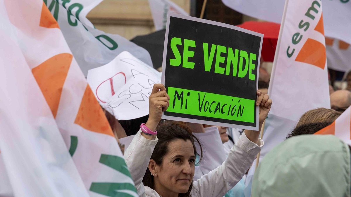 Una protesta anterior de los médicos de Alicante