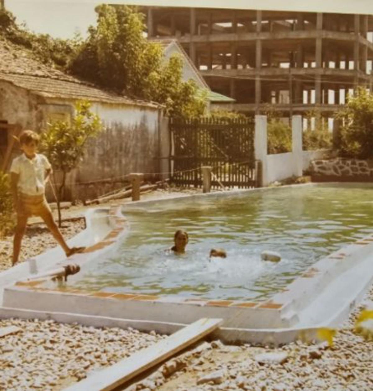 La antigua piscina.