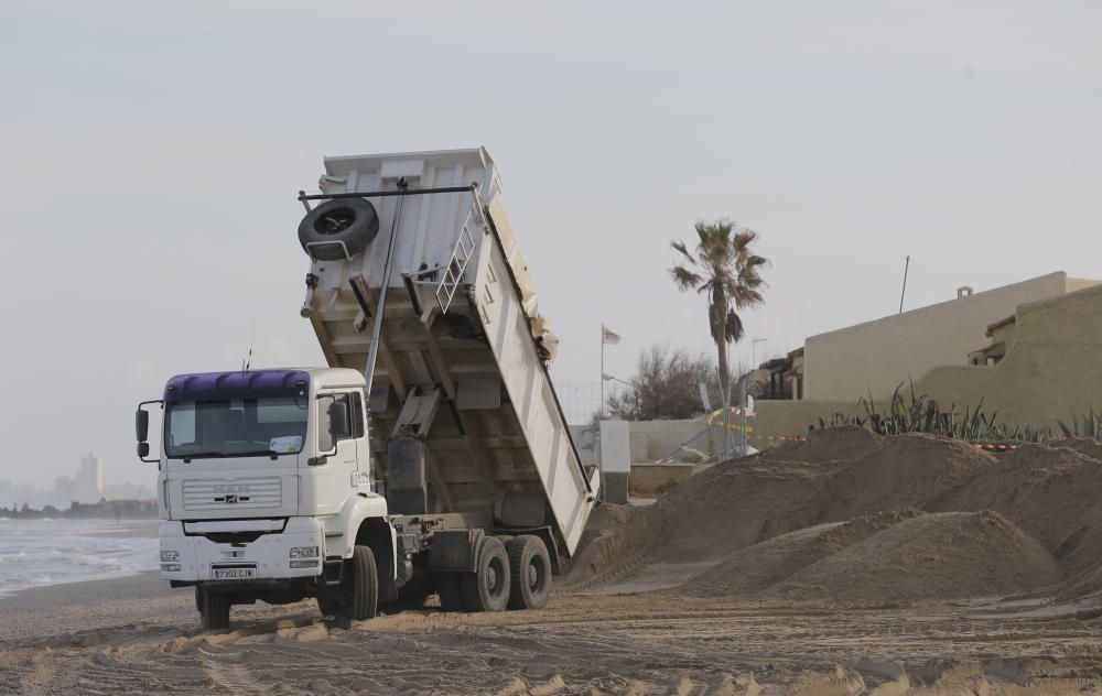 Obras en las playas del Saler y la Garrofera