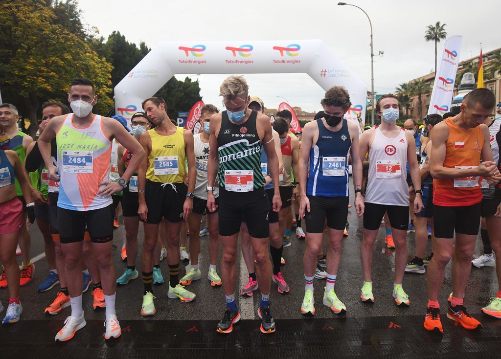 Así fue la salida de la maratón y la media maratón de Murcia