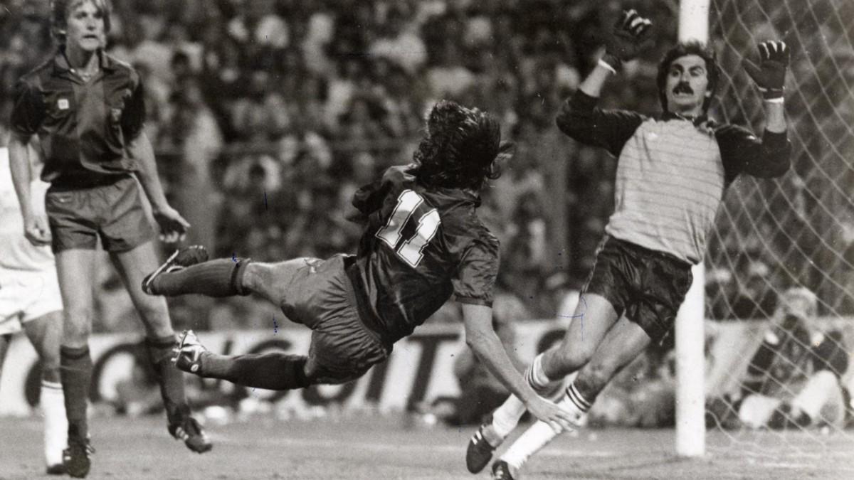 Marcos Alonso marcó su gol más recordado en La Romareda