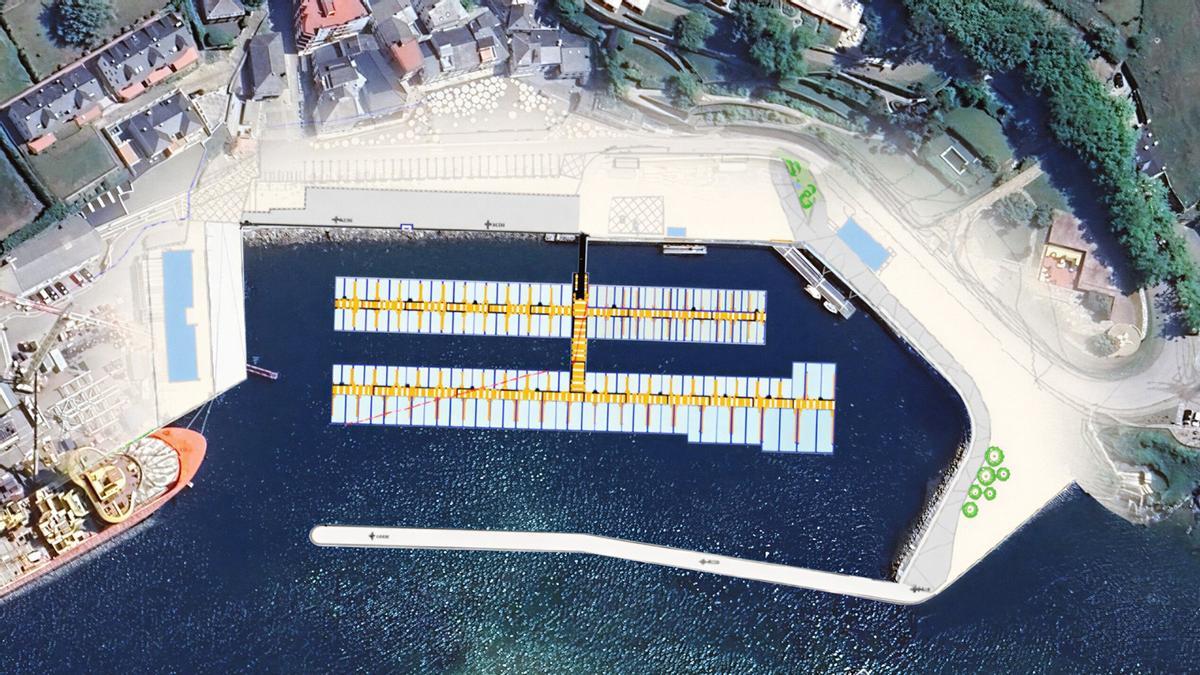 Recreación del aspecto final del puerto según el proyecto.