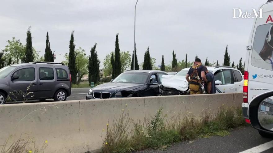 Atasco en Vía de Cintura por un accidente