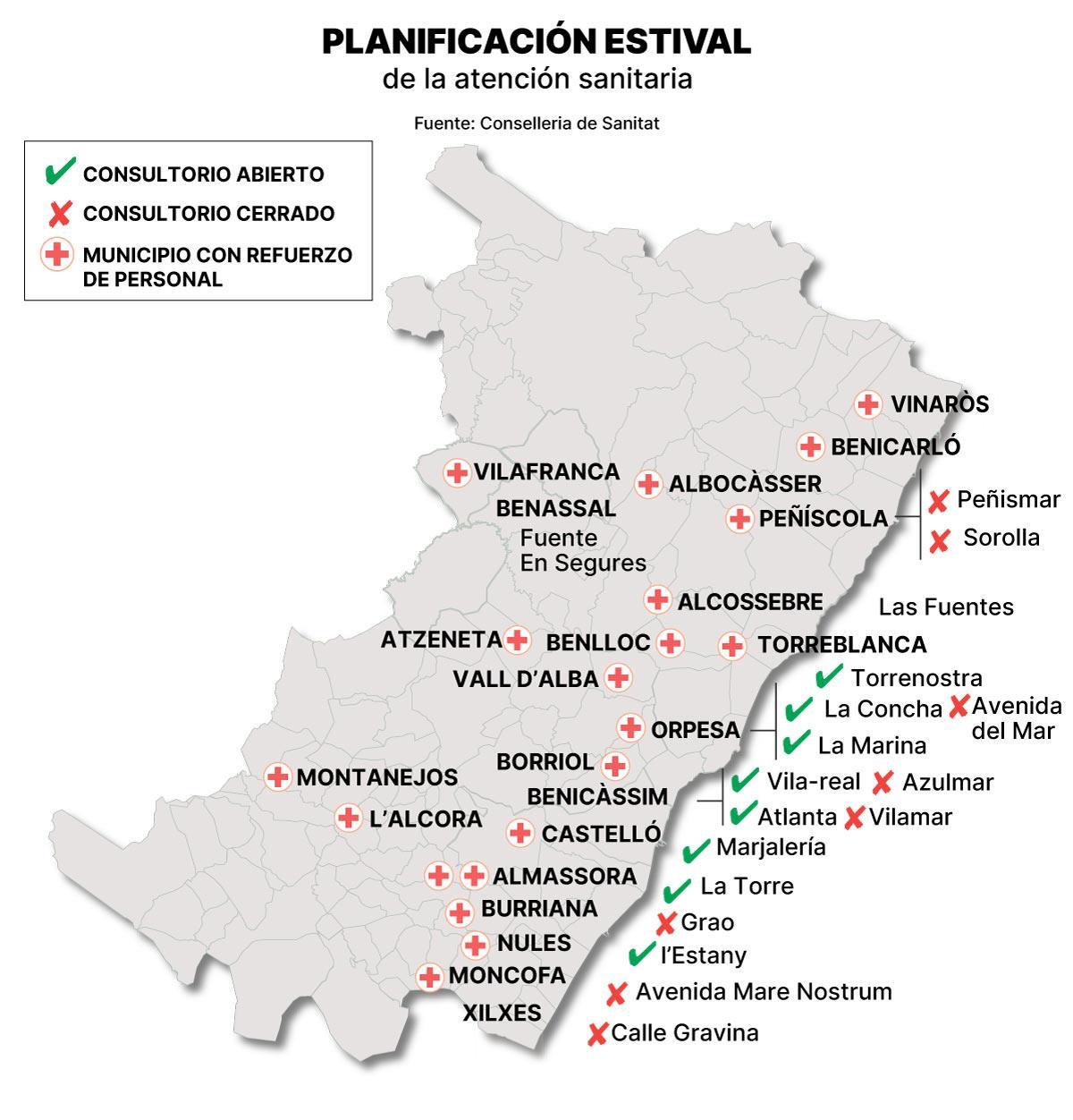 MAPA CENTROS ESTIVALES DE SALUD VERSIÓN 2026