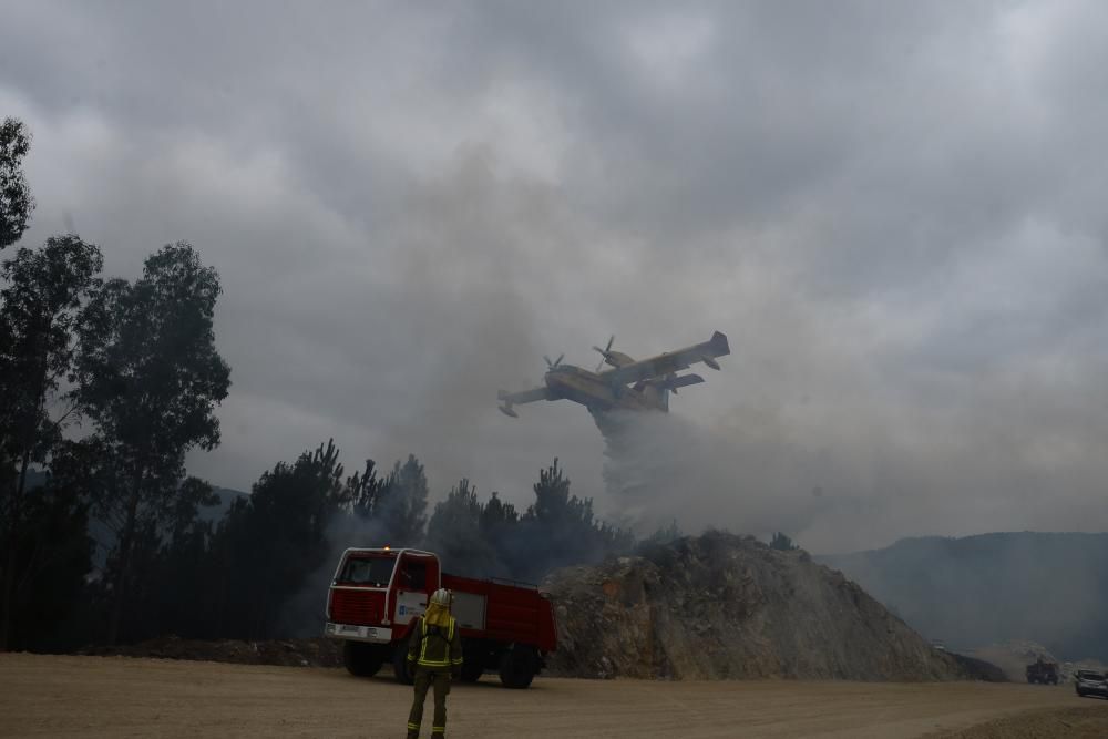 Corte puntual en el Corredor do Morrazo debido a un incendio