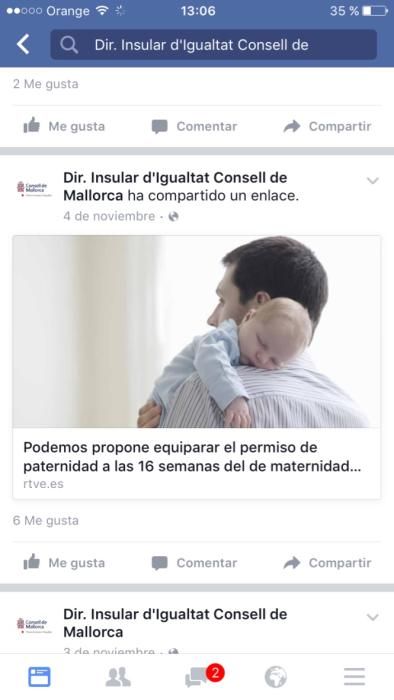 El Pi denuncia que Podemos utiliza el Facebook del Consell para fines partidistas