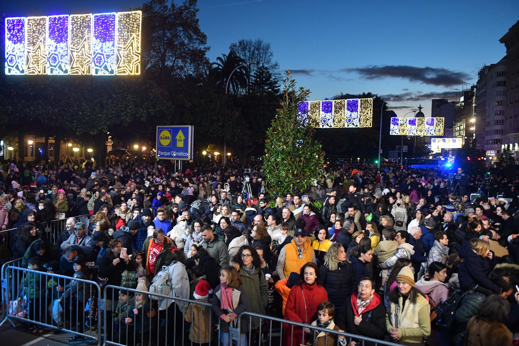 Encendido de las luces de Navidad en A Coruña