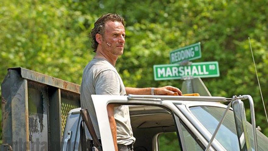 Rick en una escena de &#039;The Walking Dead&#039;.