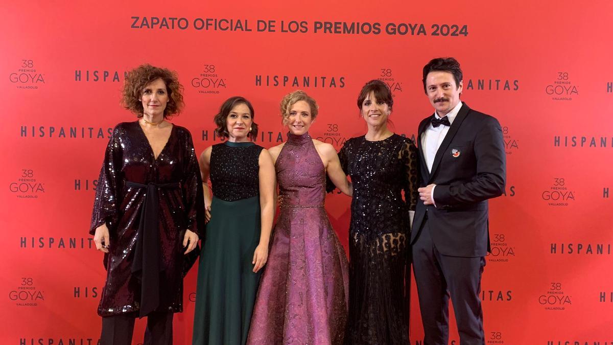 El equipo de &#039;La loca y el feminista&#039; en la gala de los Goya.