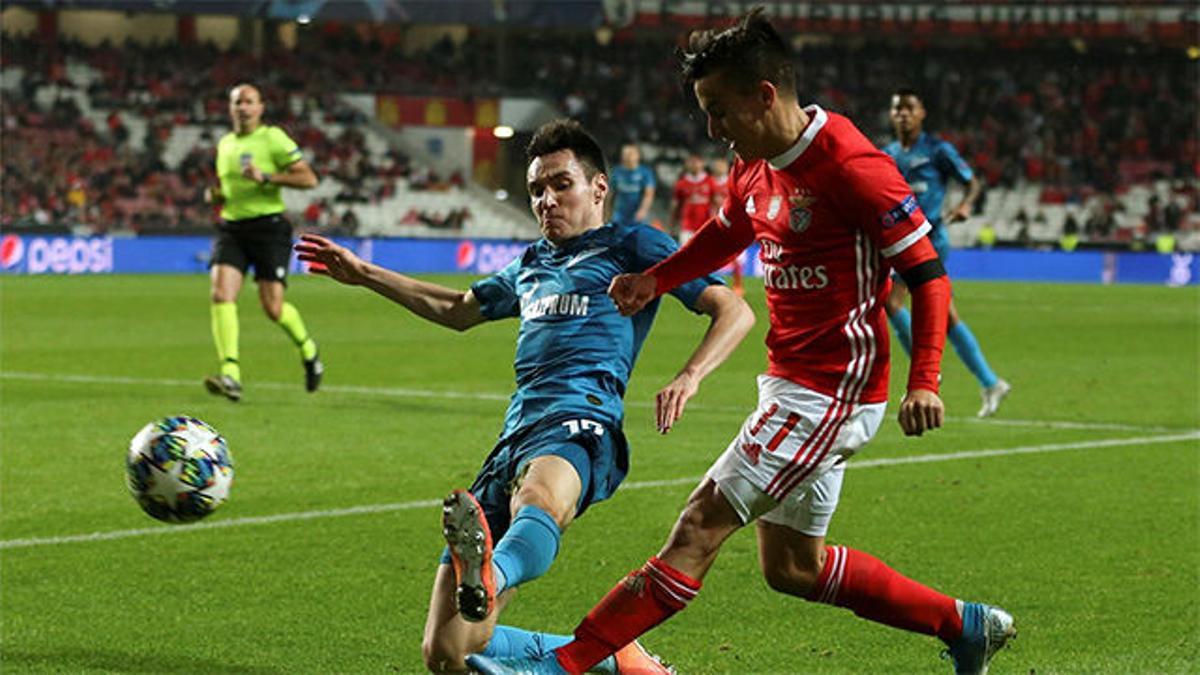 Cervi finalizó con gol una gran jugada del Benfica