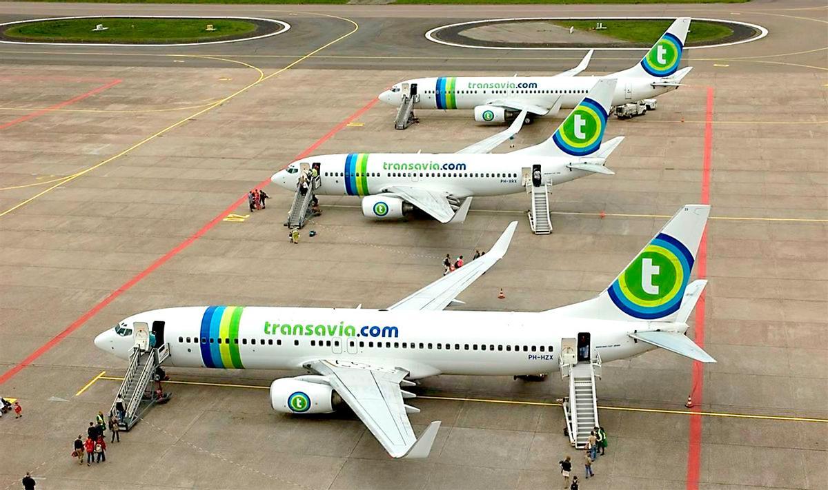 Aviones de Transavia.