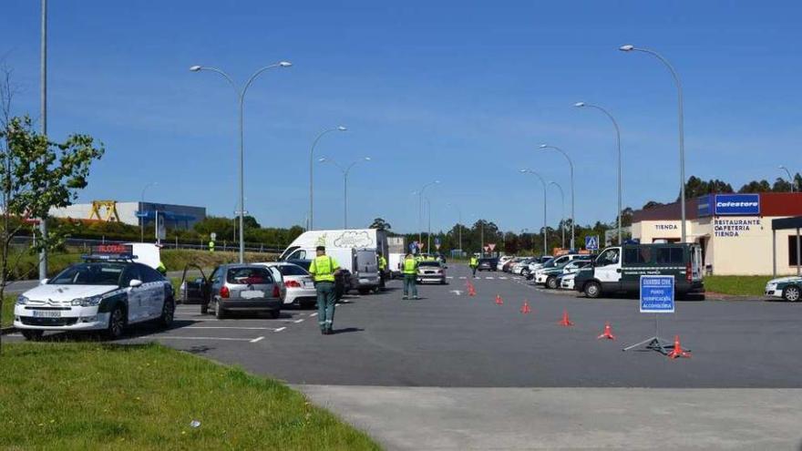 Imagen de uno de los controles de la pasada semana.