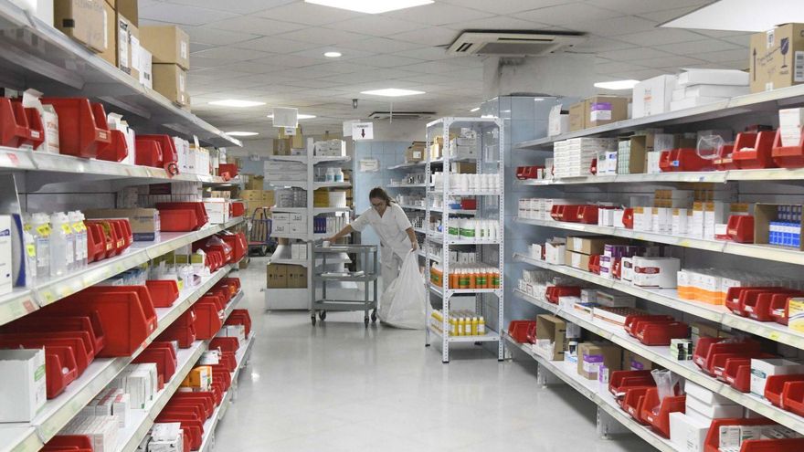 Zona del servicio de Farmacia del Hospital Reina Sofía de Murcia.