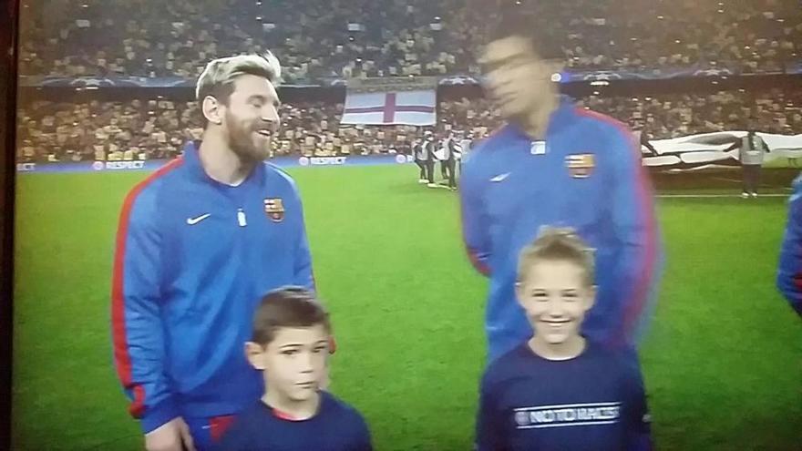 Mateo, el niño zamorano que fue "talismán" para Messi