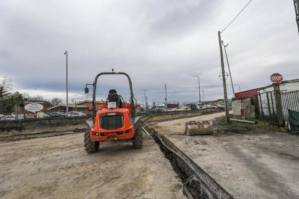 Las obras del carril bici del Espíritu Santo.