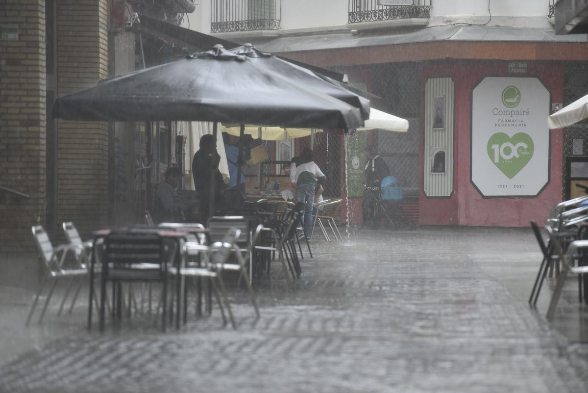 Precipitaciones en Huesca.