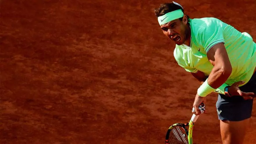 Nadal sorprendió con este punto ante Nishikori