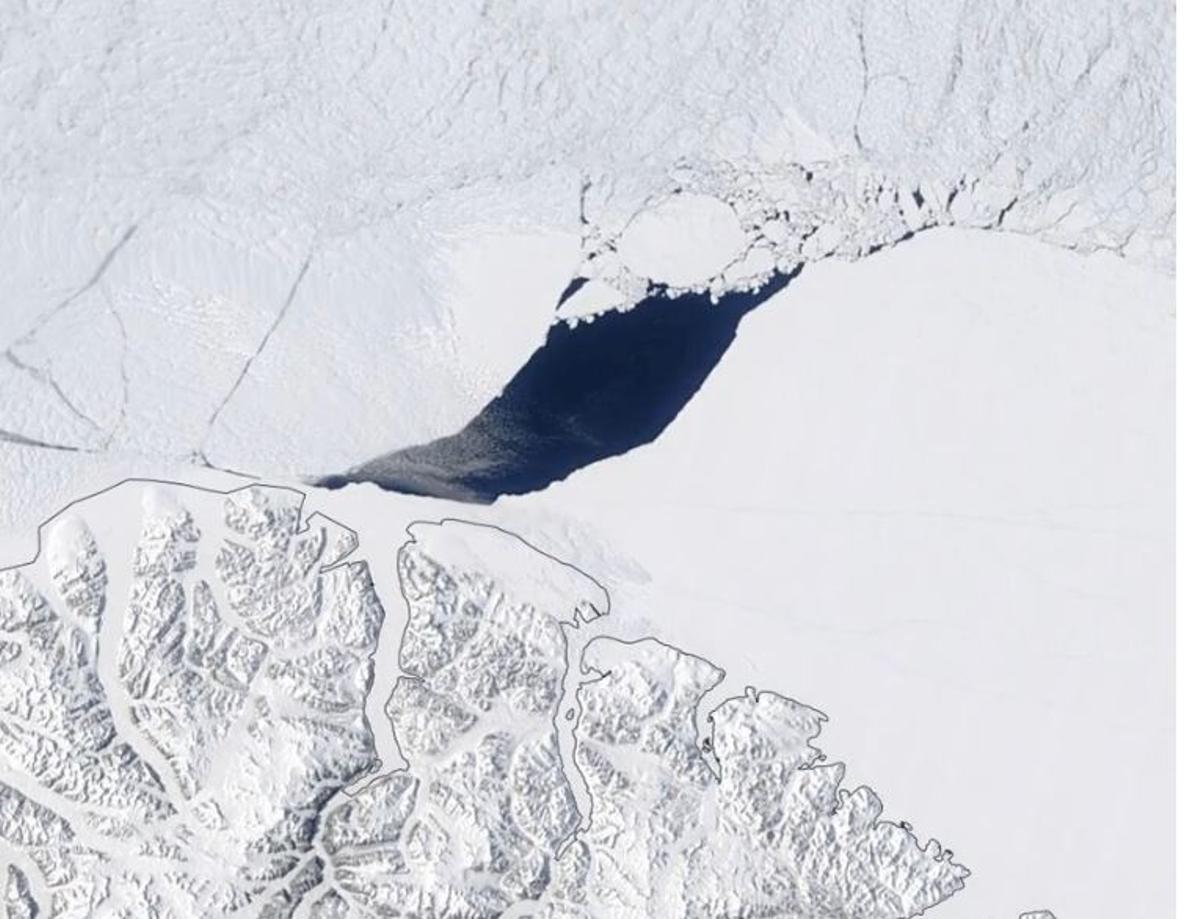 Aparece un agujero en el hielo Ártico casi tan grande como Mallorca