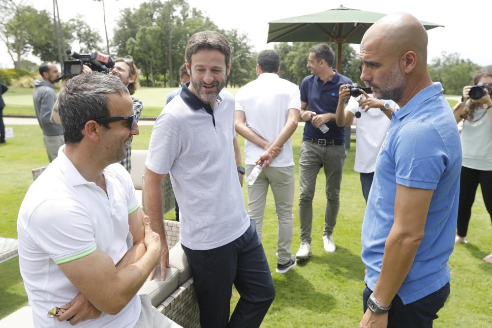 Guardiola i altres exfutbolistes disputen el torneig de golf a Caldes de Malavella