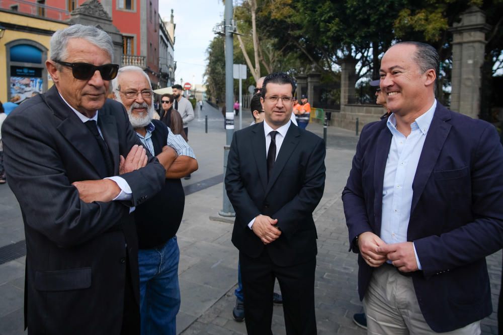 ARUCAS. Entierro de los restos encontrados en el Pozo de Tenoya.  | 24/03/2019 | Fotógrafo: José Carlos Guerra