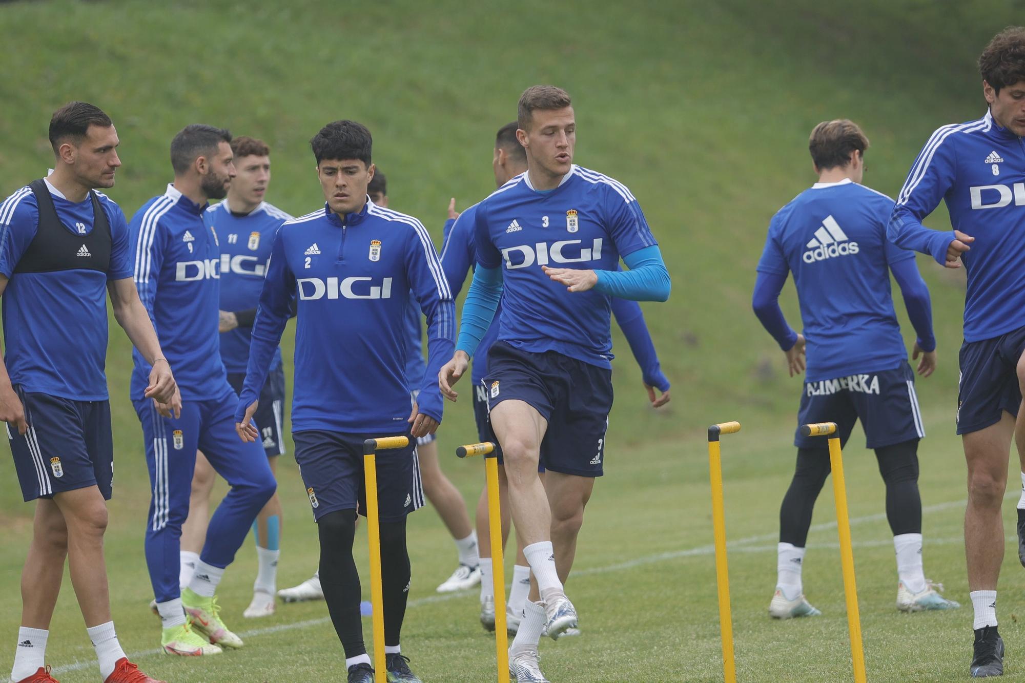 Las imágenes del entrenamiento del Oviedo