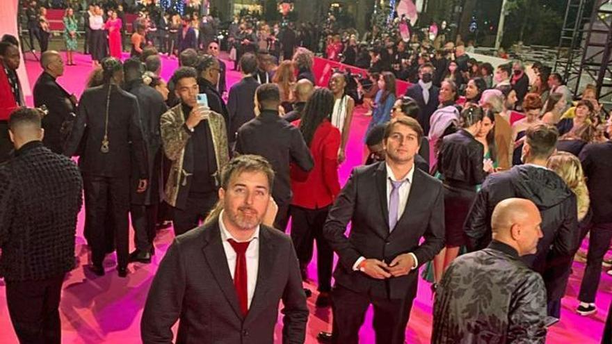 Luis y Enol Junquera, na alfombra rosa del Festival de Cannes.