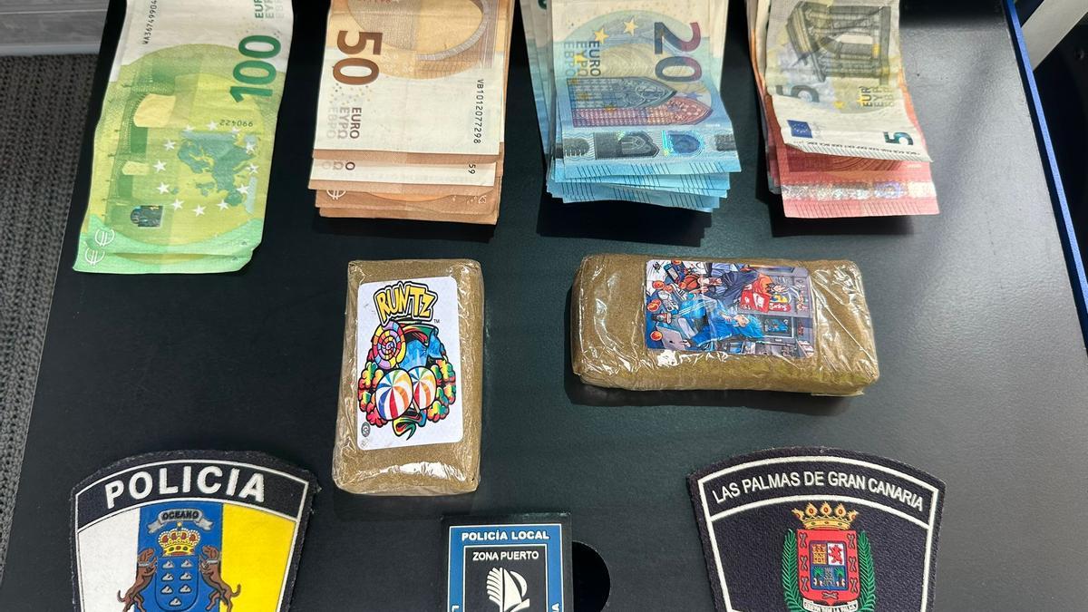 La Policía Local de Las Palmas de Gran Canaria requisa 3.000 euros en efectivo a un hombre que intentó darse a la fuga