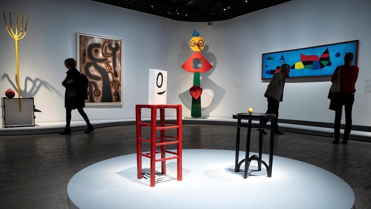 Exposición de Joan Miró en el Grand Palais de París