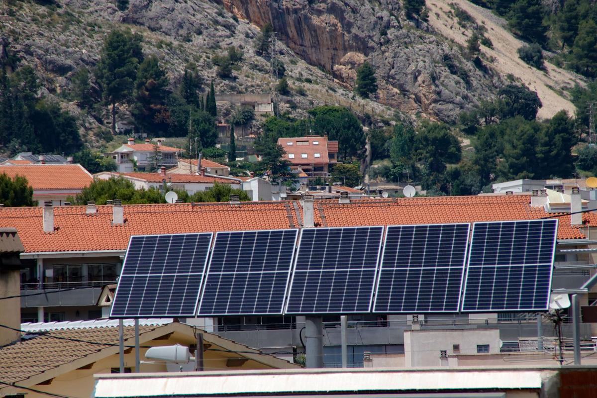 Una instalación de autoconsumo en Alcoy.