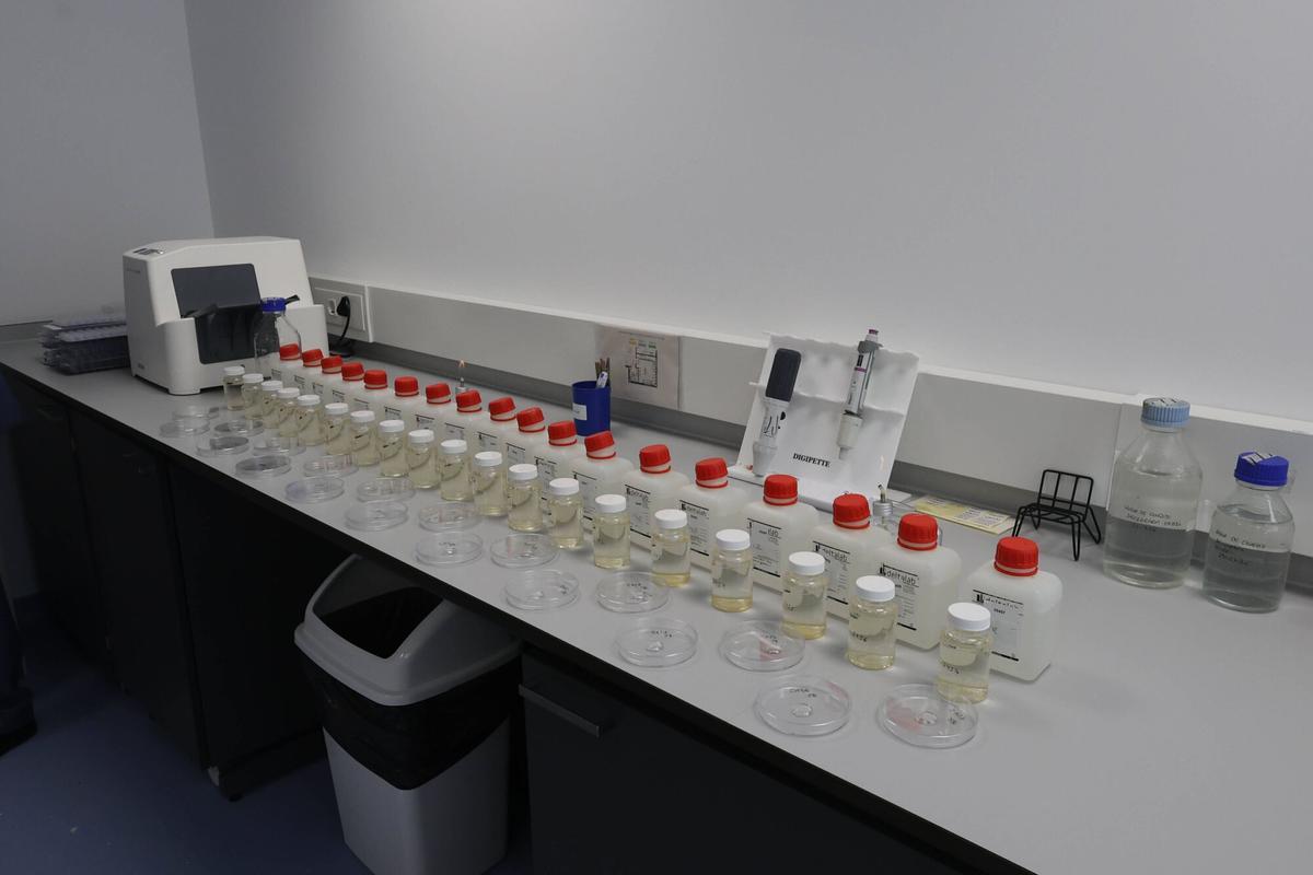 Laboratorio de las instalaciones de ETAP de O Casal