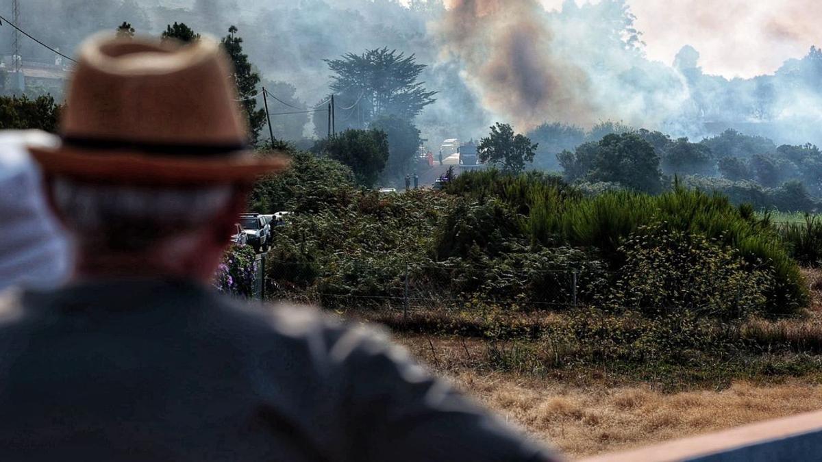 El incendio que amenazó La Esperanza