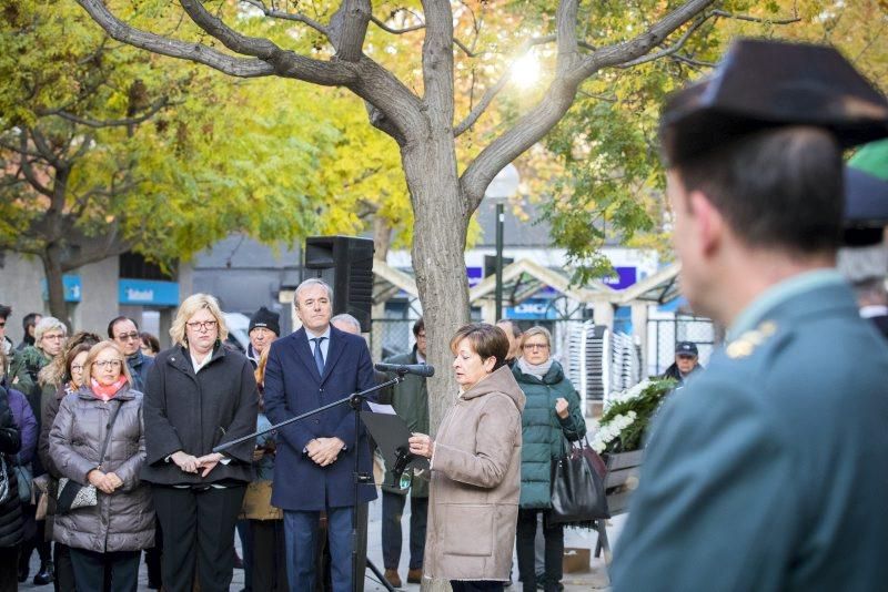 Homenaje a las víctimas de la casa cuartel de Zaragoza