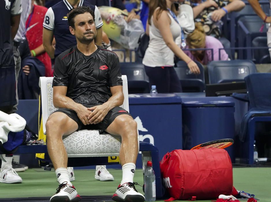 Las imágenes del último partido de David Ferrer en un Grand Slam